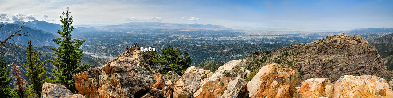 Panoramic view of landscape against sky