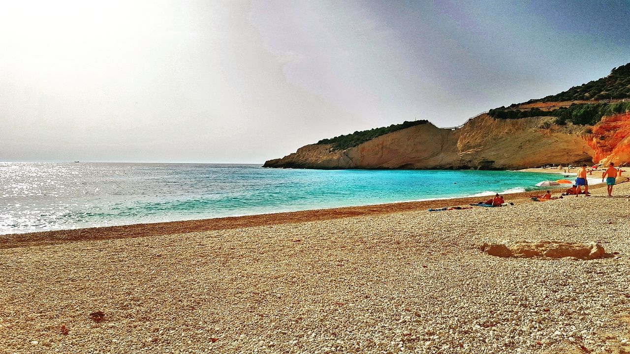 BEACH AGAINST SKY