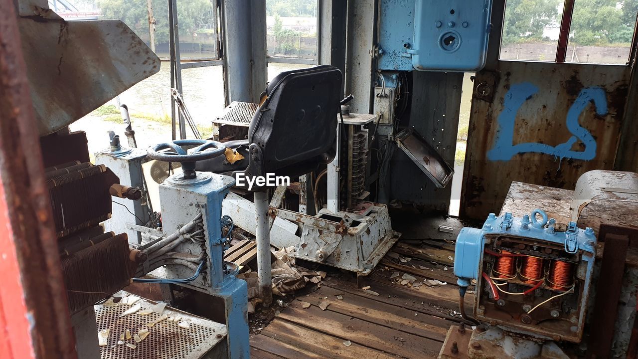 Metal Industry Manufacturing Equipment Industry Factory Machinery Business Finance And Industry Damaged Ruined Broken Machine