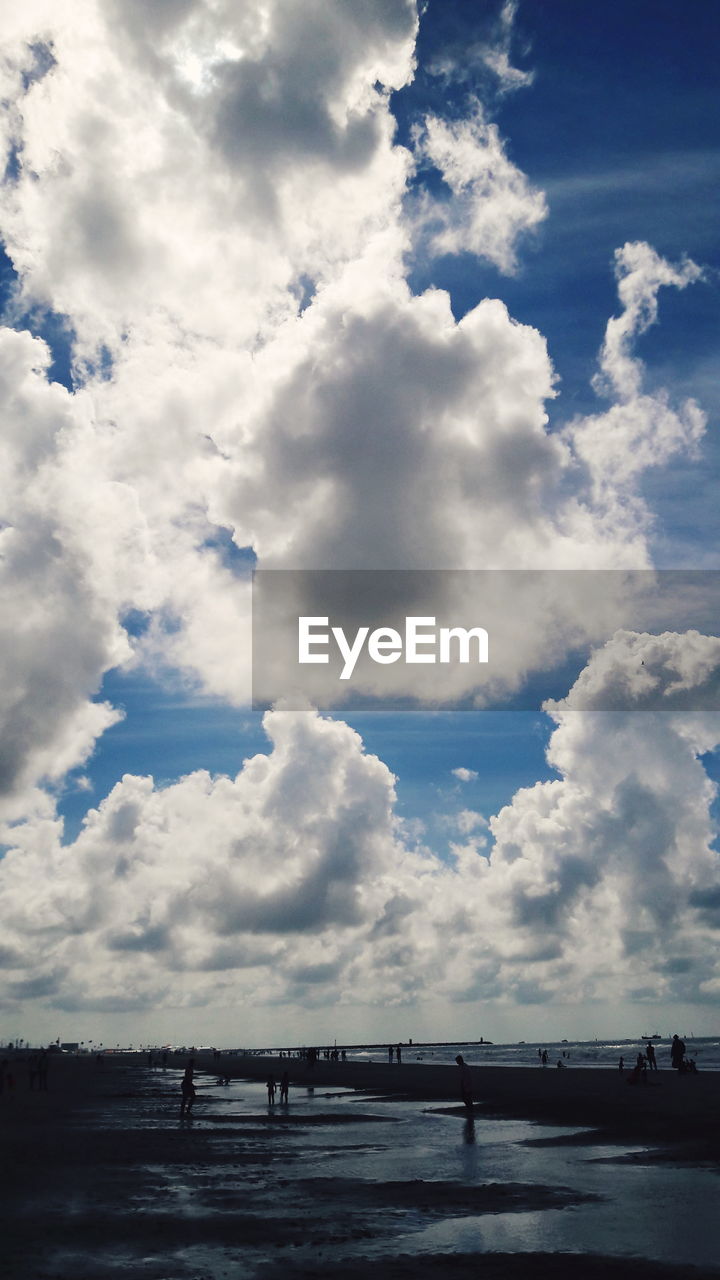 Scenic view of cloudscape against cloudy sky