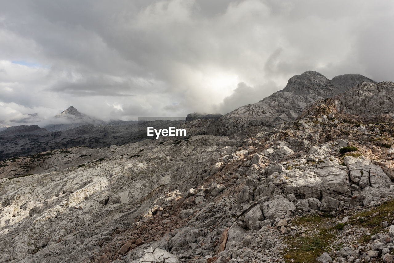 Steinernes meer, mountain landscape in bavaria, germany and austria in autumn