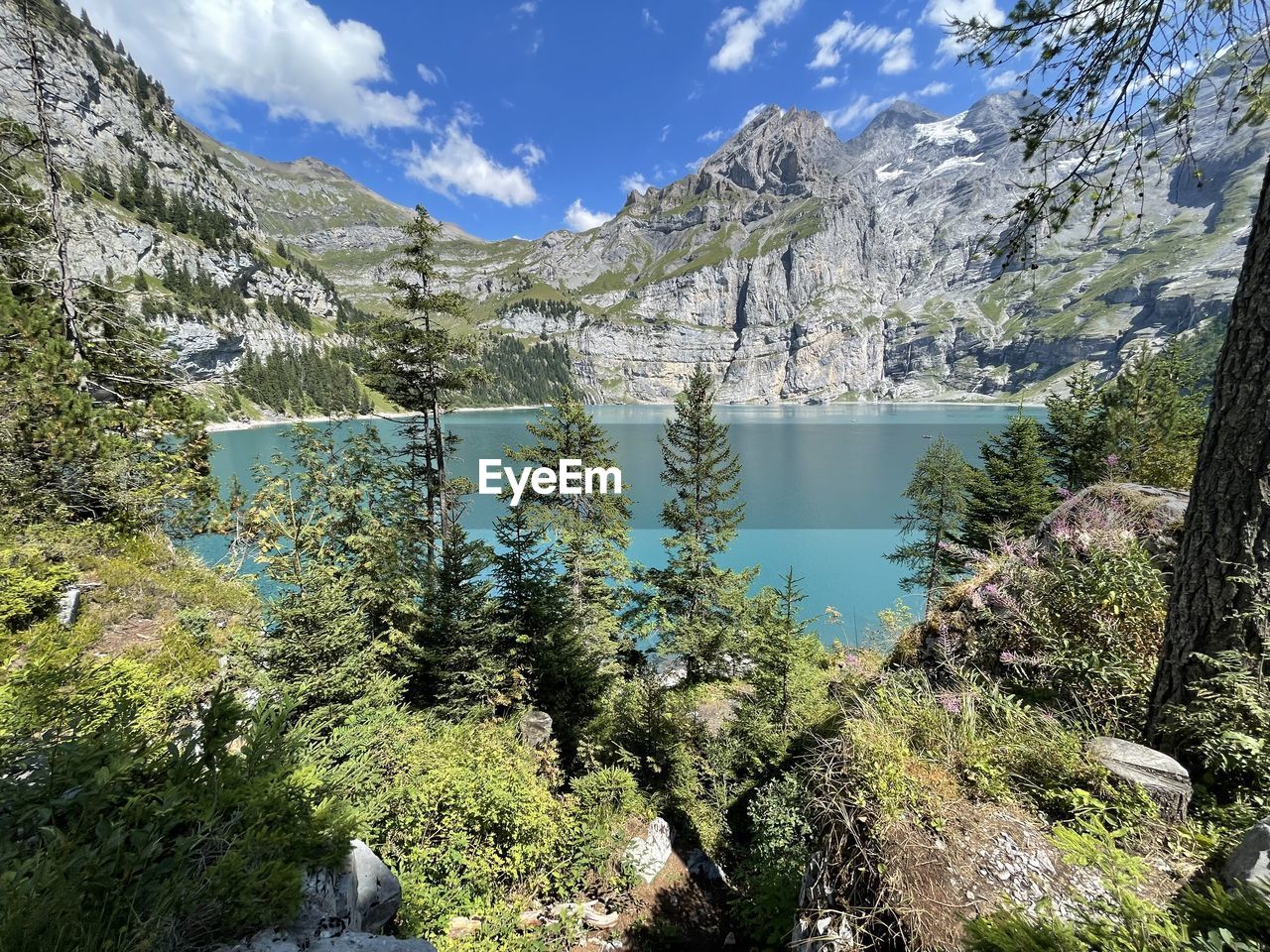 mountain, scenics - nature, beauty in nature, tree, plant, wilderness, nature, water, environment, sky, mountain range, coniferous tree, pine tree, pinaceae, forest, land, tranquil scene, tranquility, landscape, cloud, lake, pine woodland, non-urban scene, no people, day, national park, travel destinations, walking, valley, travel, ridge, adventure, idyllic, outdoors, snow, green, blue, sunlight, rock, tourism, trail, mountain pass, park, cold temperature, woodland, remote, activity, growth