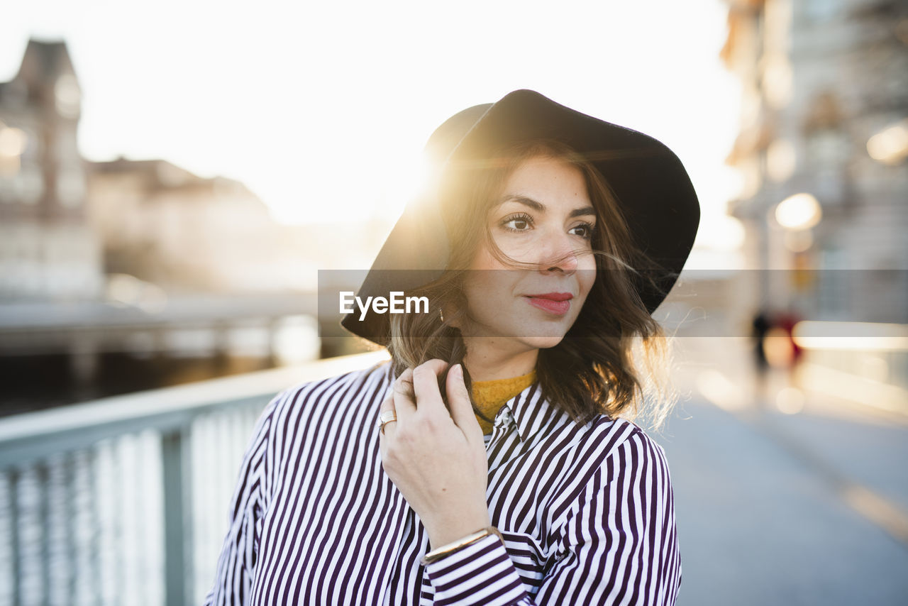 Portrait of smiling woman