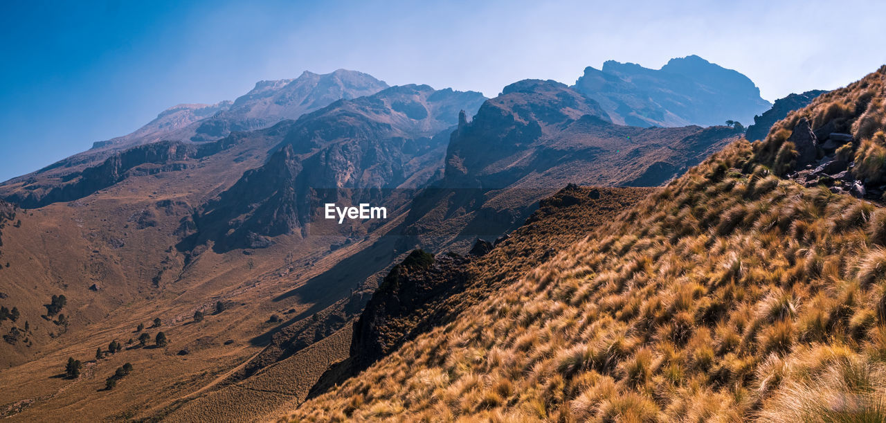 Scenic view of mountain range