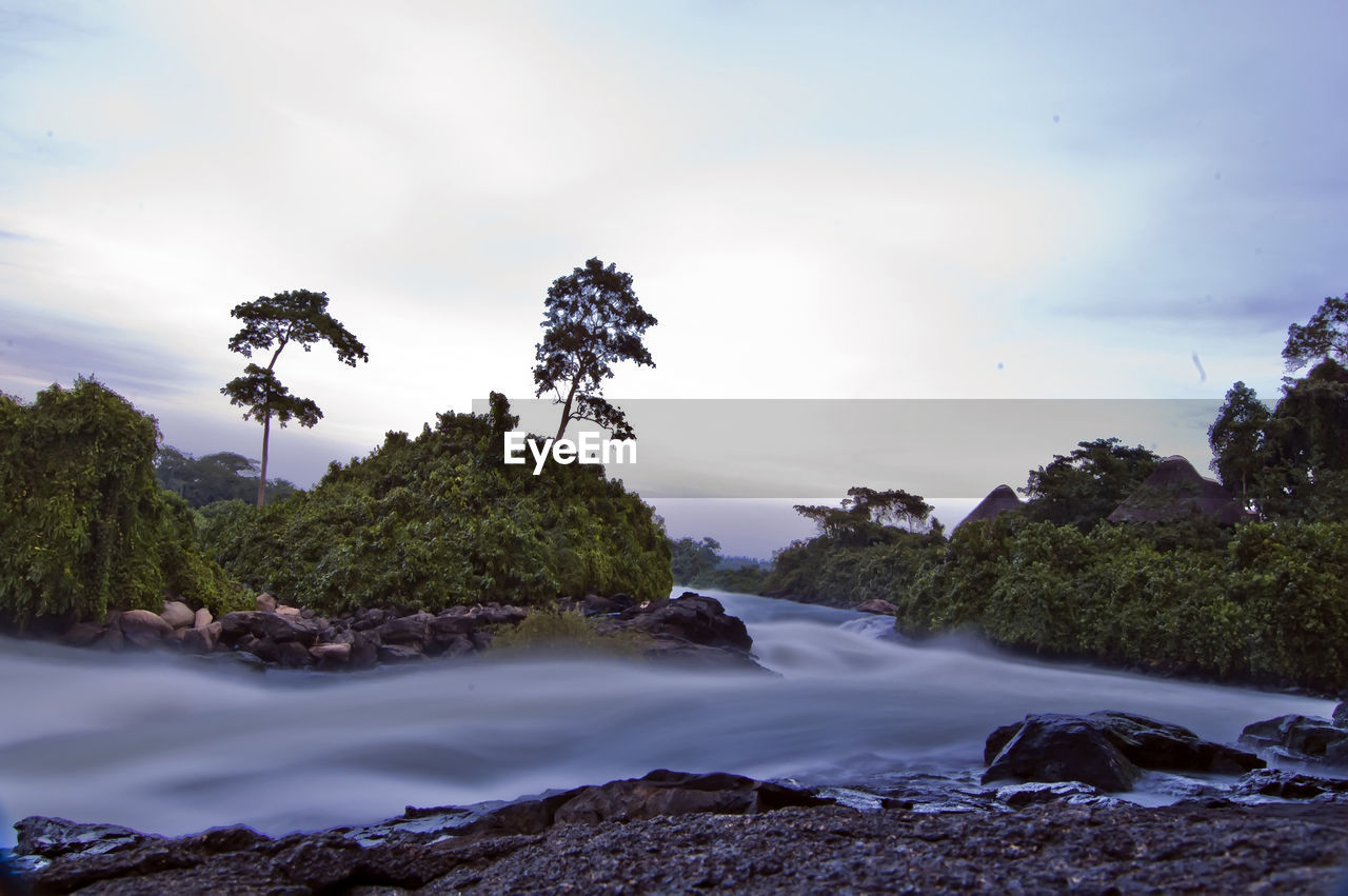 Long exposure shot of hypoxia rapid on the white nile