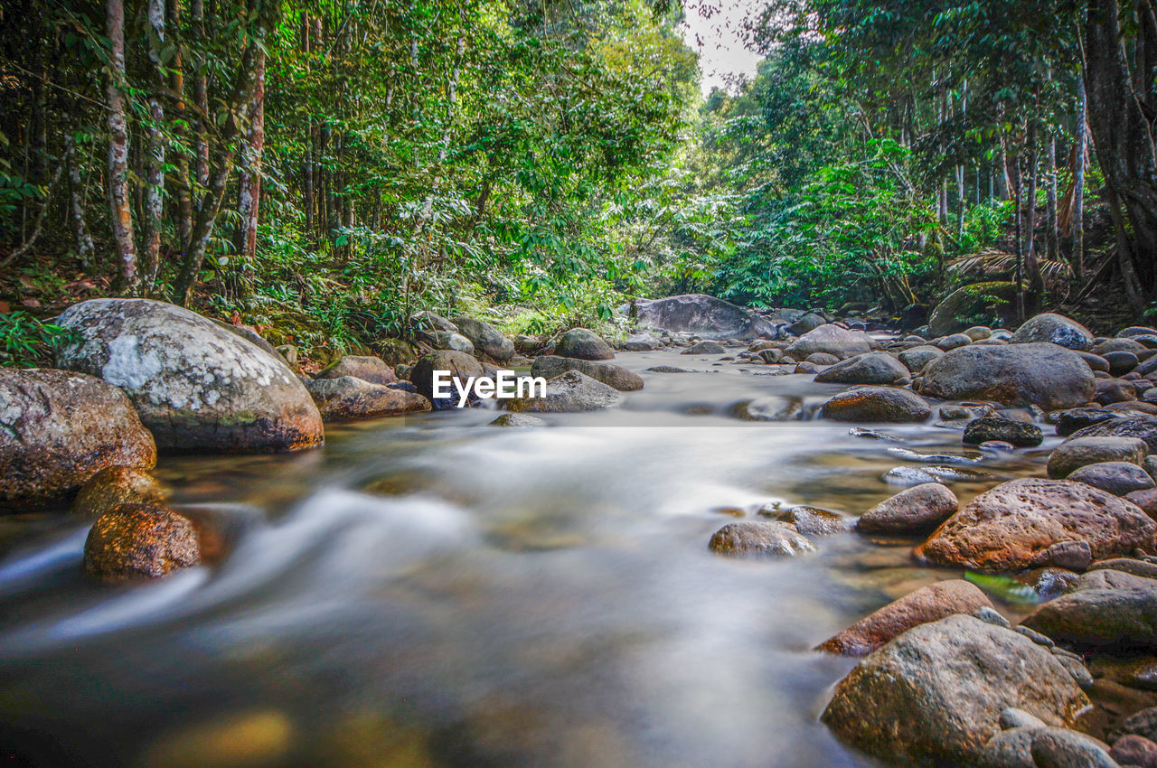 Slow shutters of inki river, kalumpang, selangor, malaysia