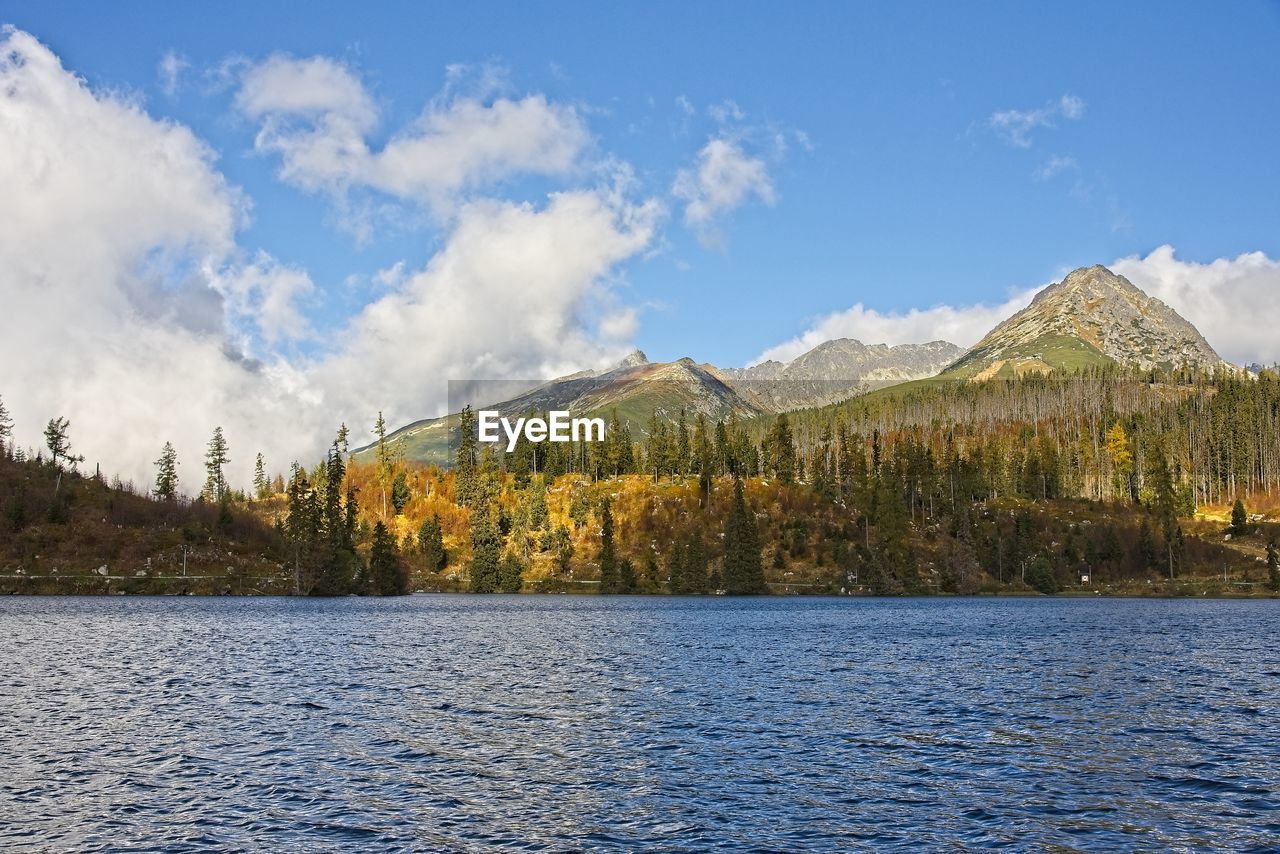 SCENIC VIEW OF LAKE BY MOUNTAINS AGAINST SKY