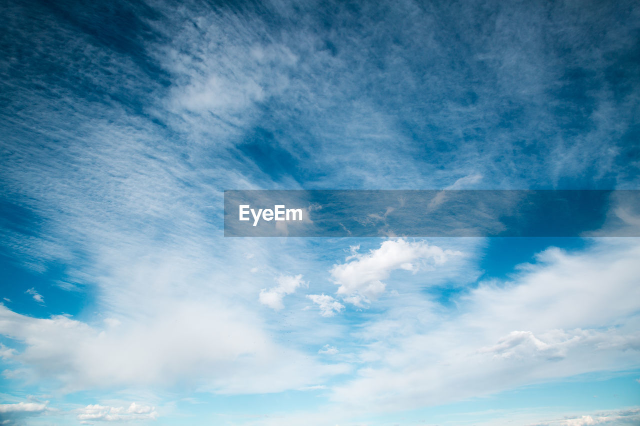 Low angle view of clouds in sky