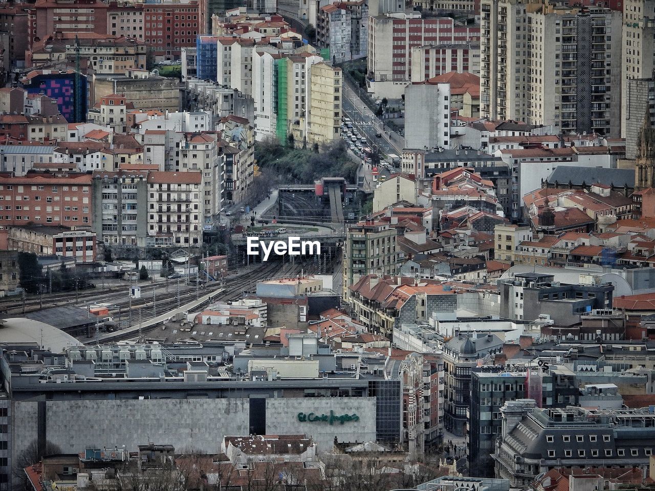 HIGH ANGLE VIEW OF CITY BUILDINGS