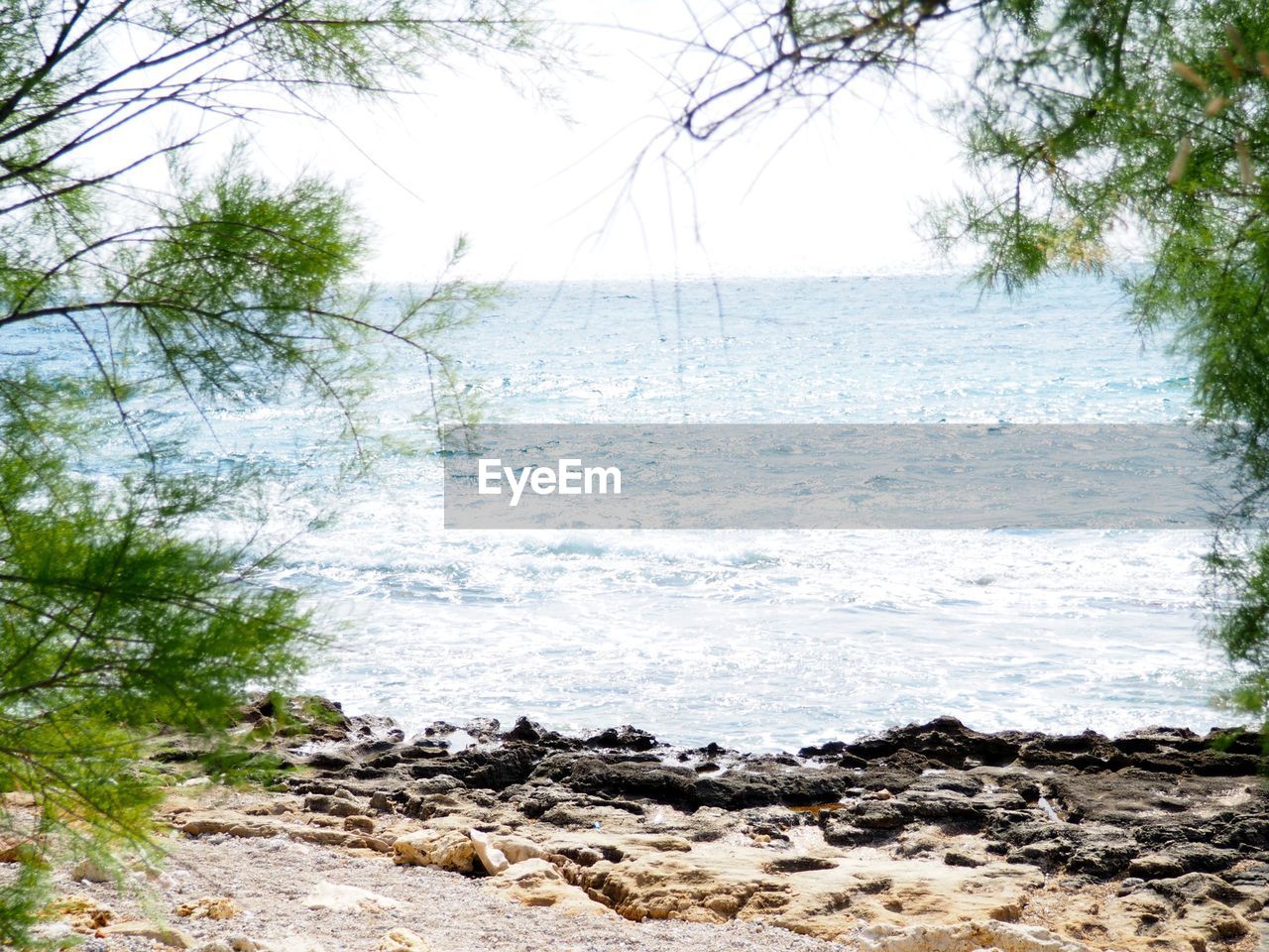 Idyllic view of sandy beach