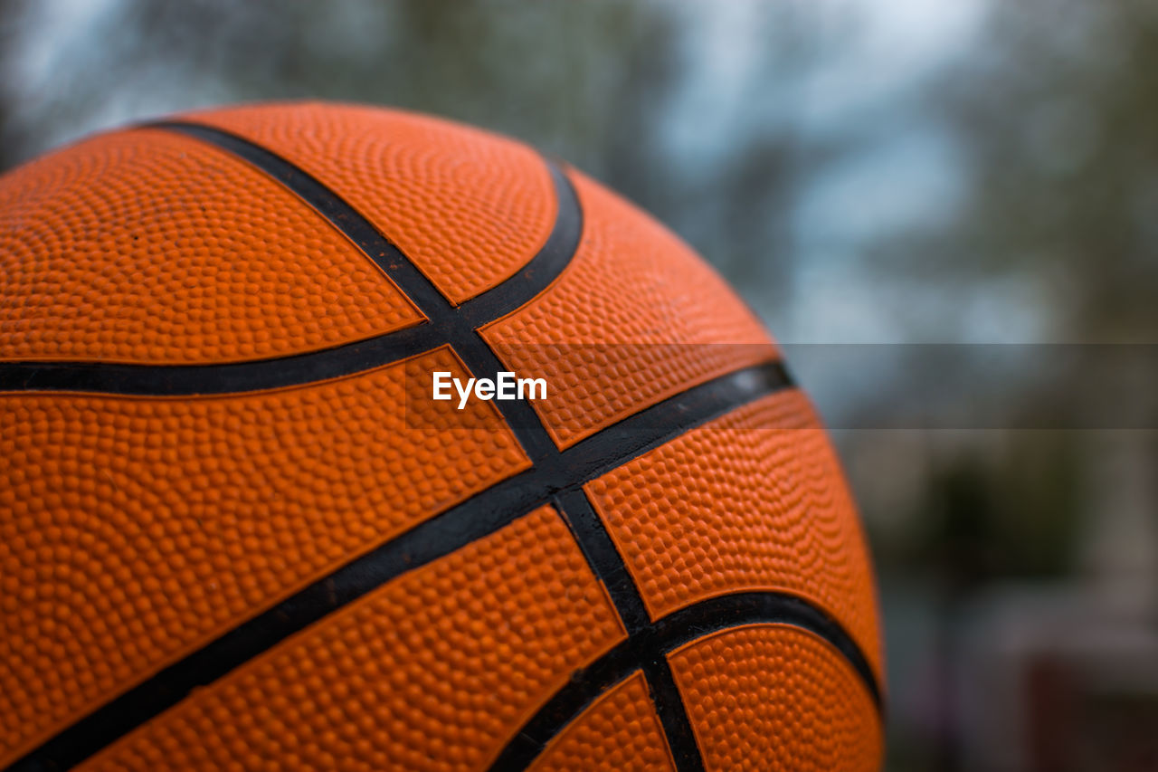 Close-up of basketball