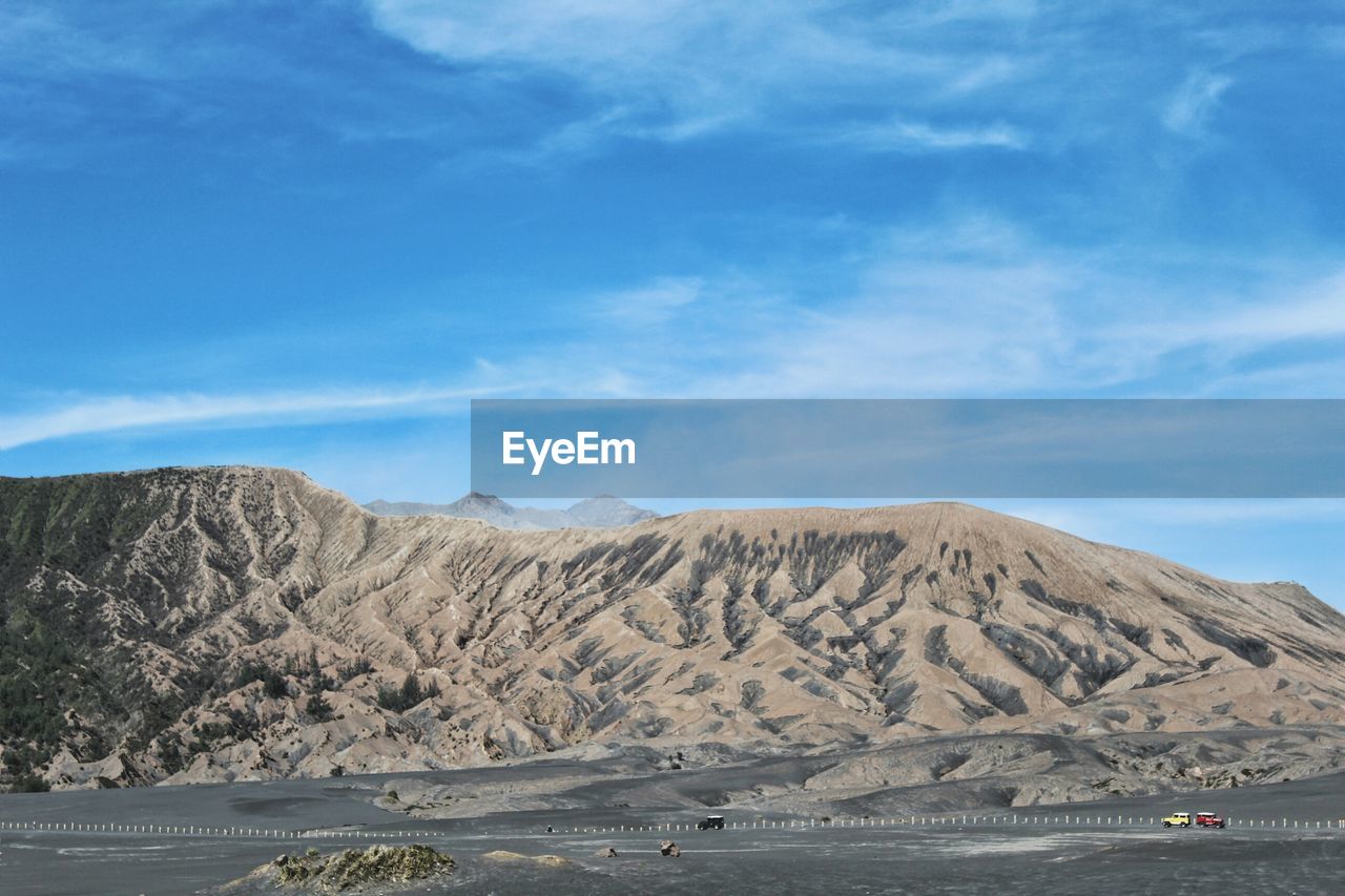 SCENIC VIEW OF LANDSCAPE AND MOUNTAINS AGAINST SKY