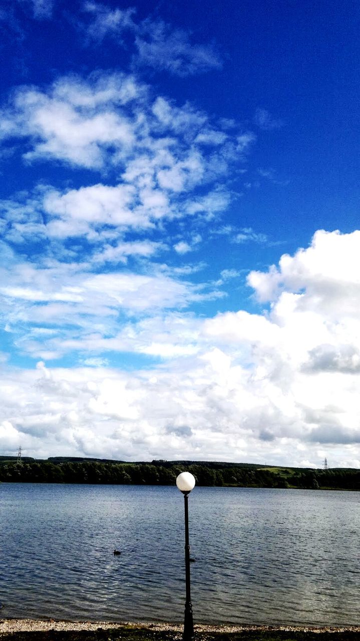 SCENIC VIEW OF BLUE SKY OVER RIVER AGAINST CLOUDY DAY