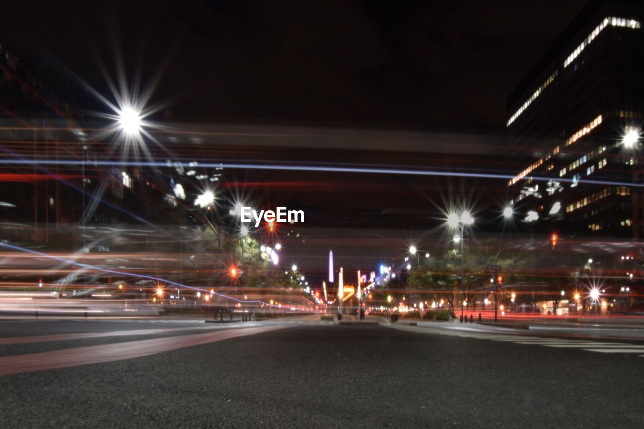 City street at night