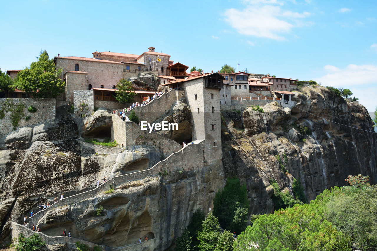 Monastery of great meteoron, the largest of the monasteries located at meteora ,greece