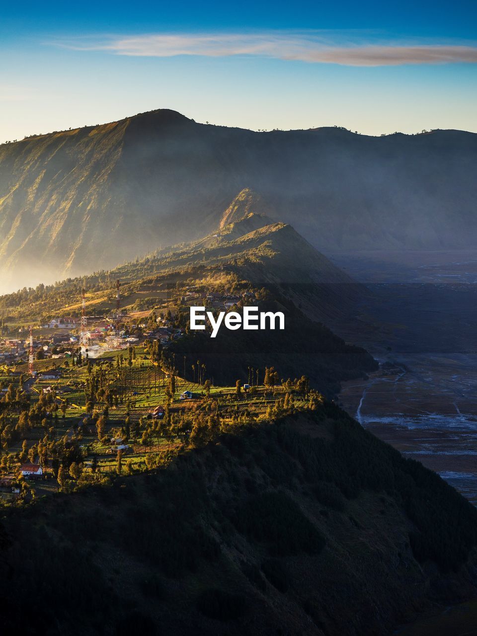 Curvature of seruni sunrise point, bromo mountain