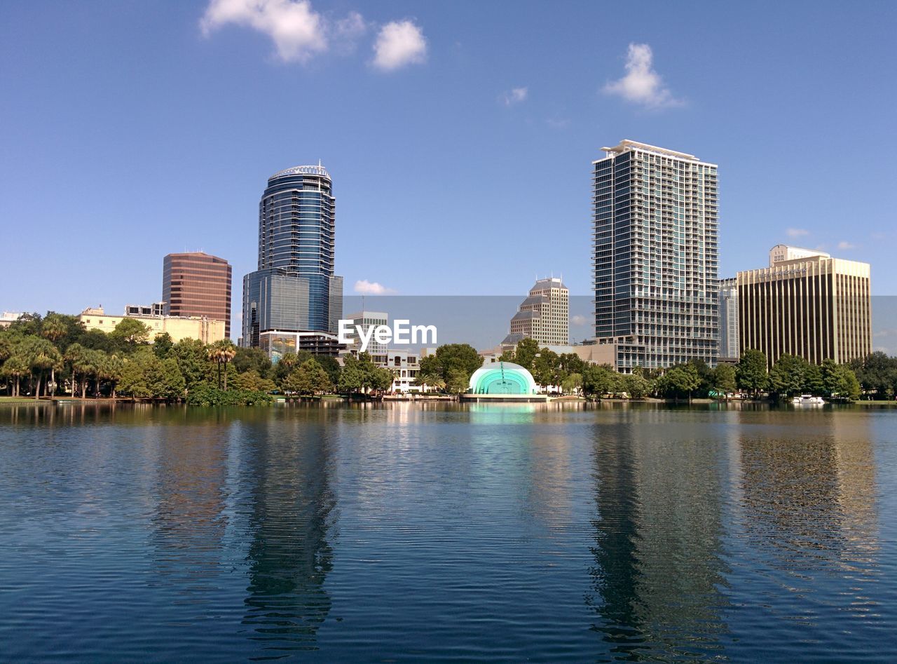 CITY SKYLINE WITH WATERFRONT