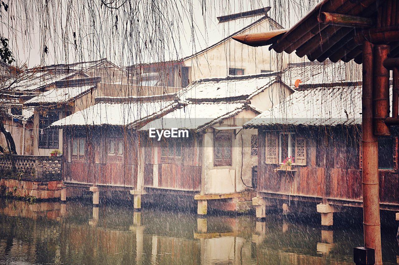 Houses by water