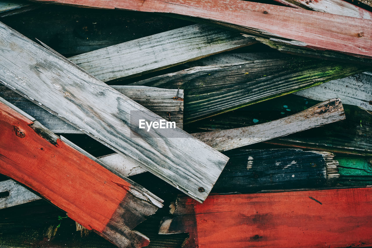 Close-up of wooden plank