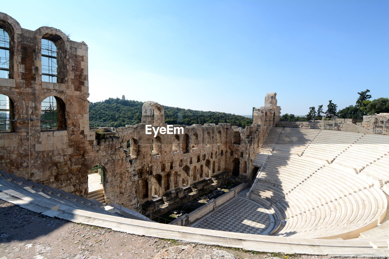 Old ruins against clear sky