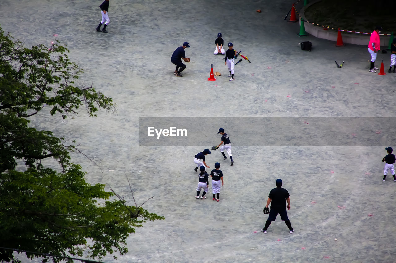 group of people, high angle view, large group of people, crowd, men, leisure activity, lifestyles, women, sports, day, city, nature, outdoors, person, adult, childhood, street, plant