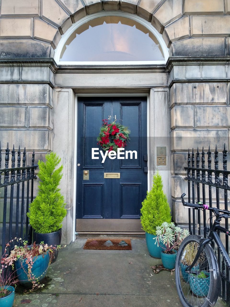 POTTED PLANTS ON WINDOW OF HOUSE