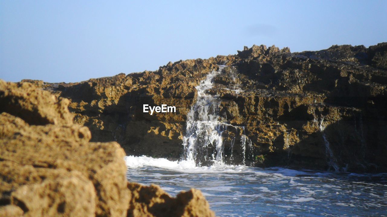 SCENIC VIEW OF WATERFALL