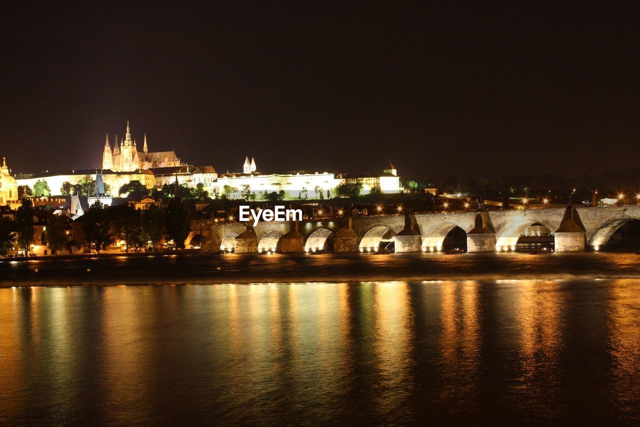 ILLUMINATED CITY AT NIGHT