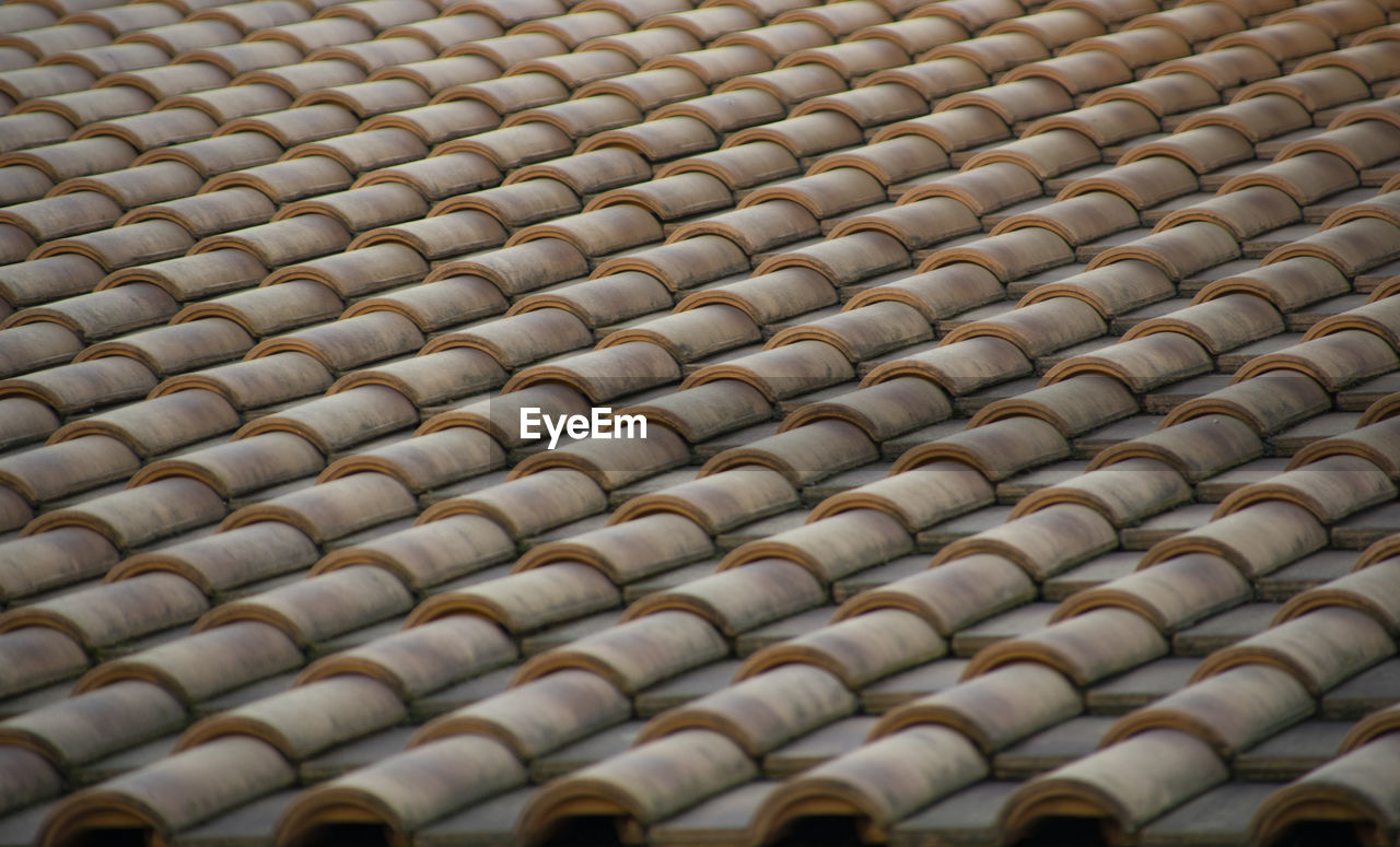 Full frame shot of roof tiles