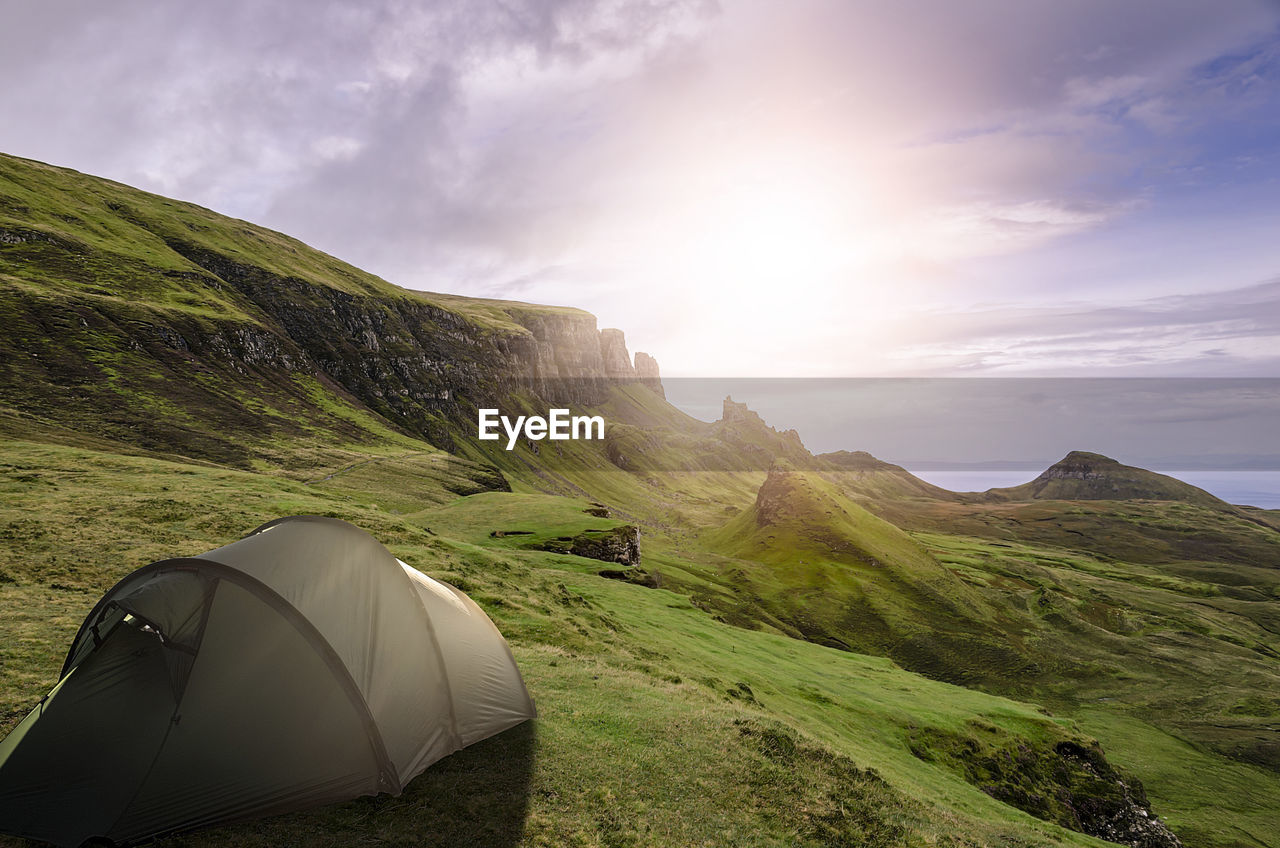 SCENIC VIEW OF TENT AGAINST SKY