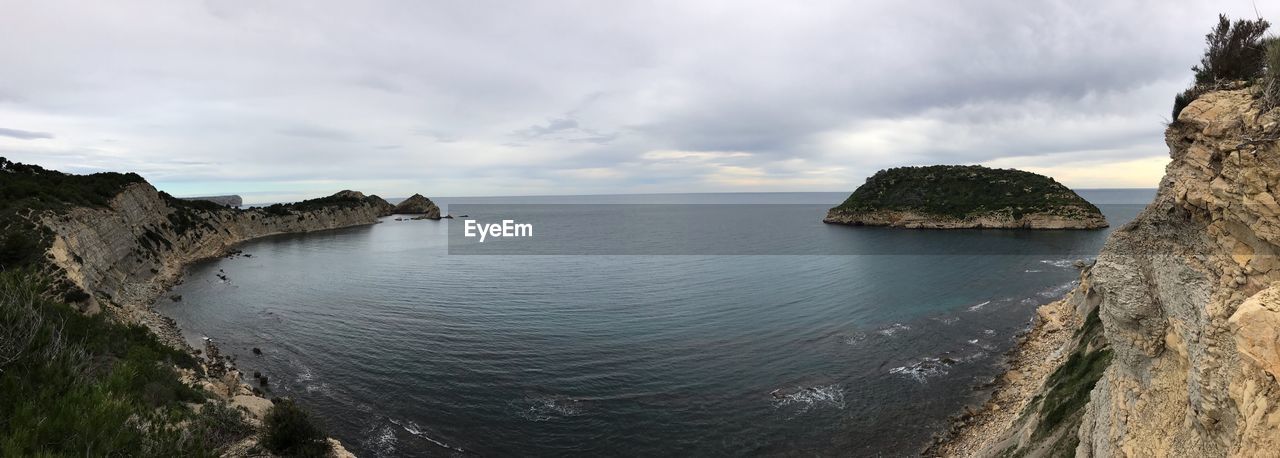 Panoramic view of sea against sky