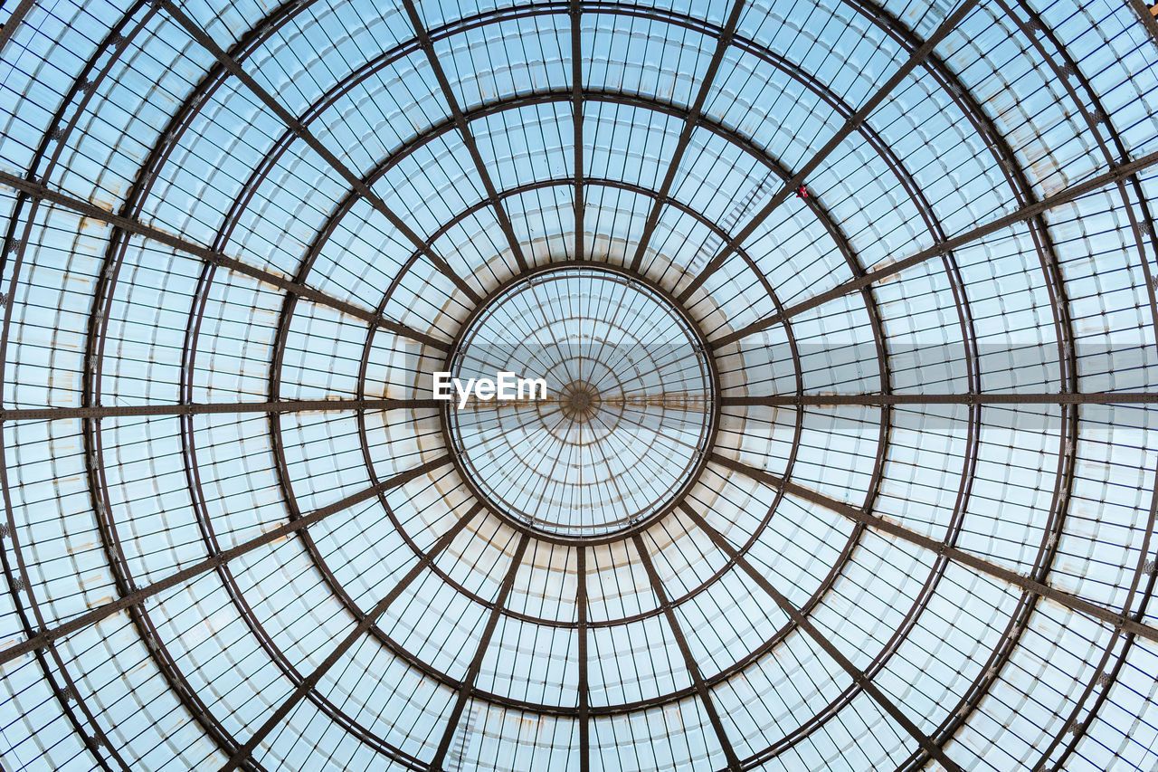 Glass dome of the galleria vittorio emanuele ii