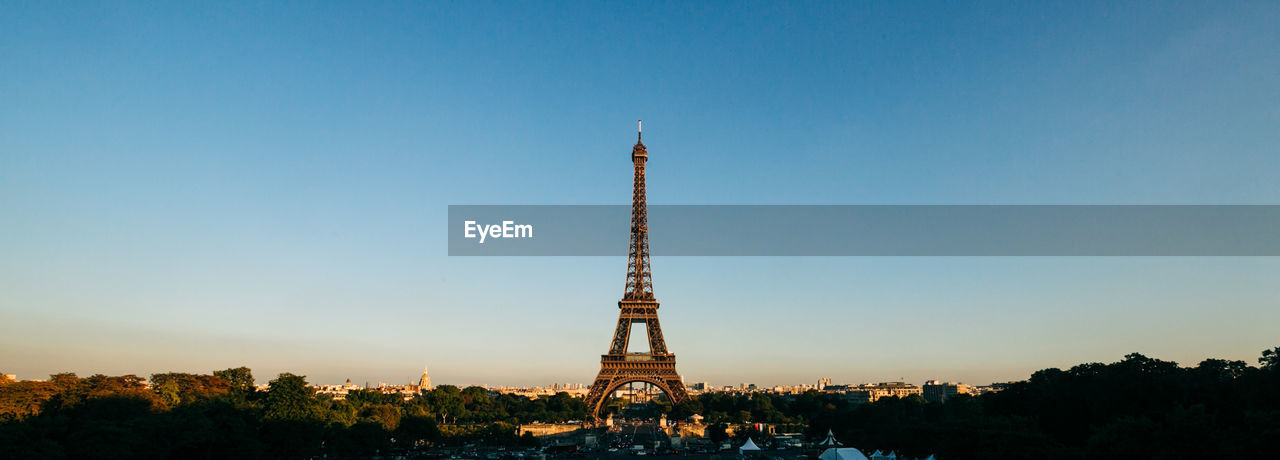 View of eiffel tower against sky