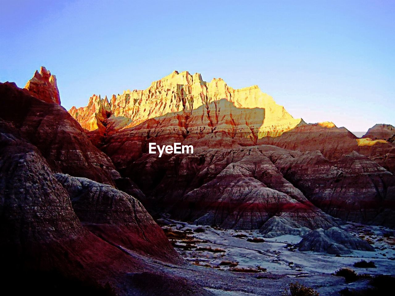 ROCK FORMATIONS IN MOUNTAIN