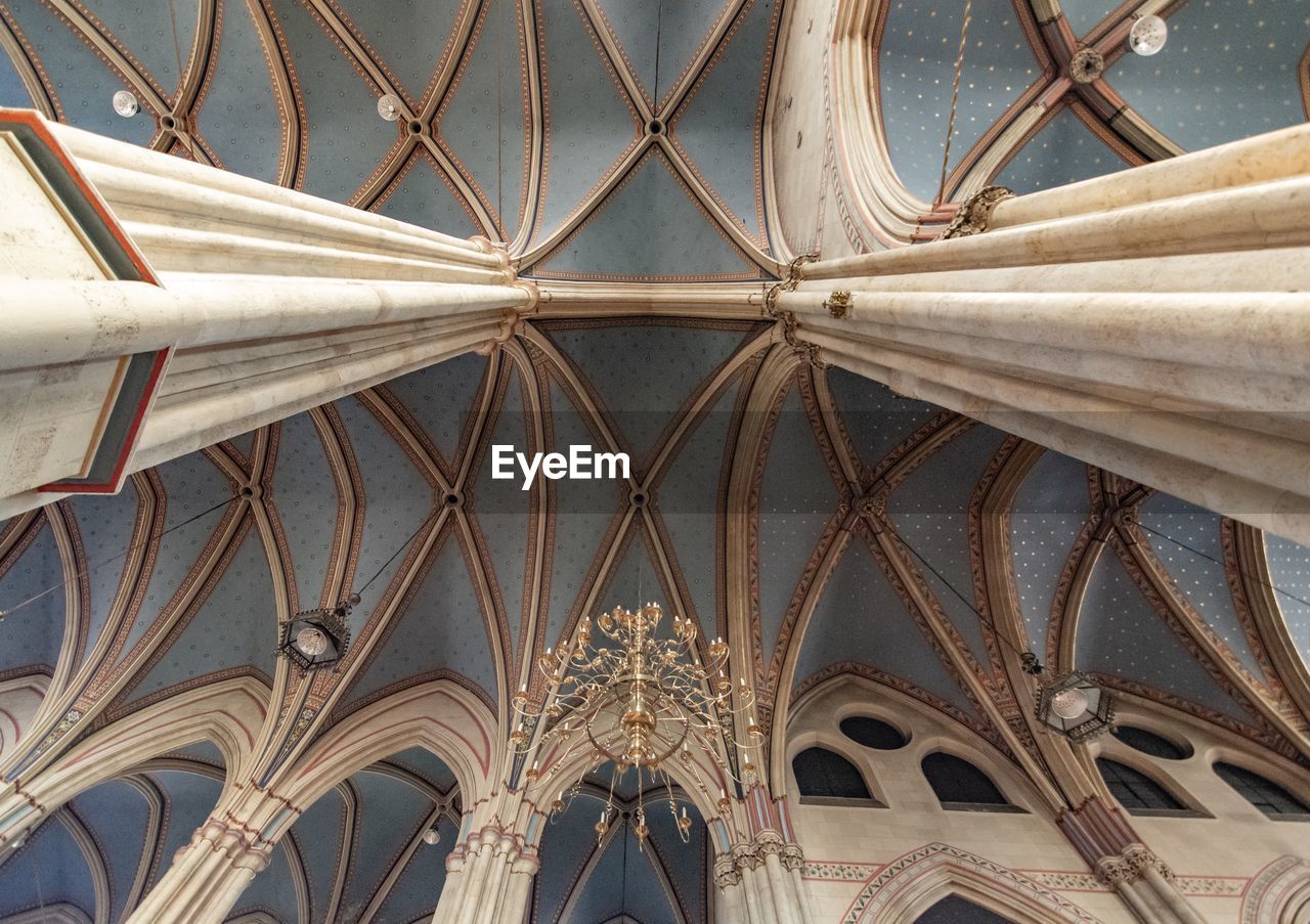 Low angle view of ceiling of building