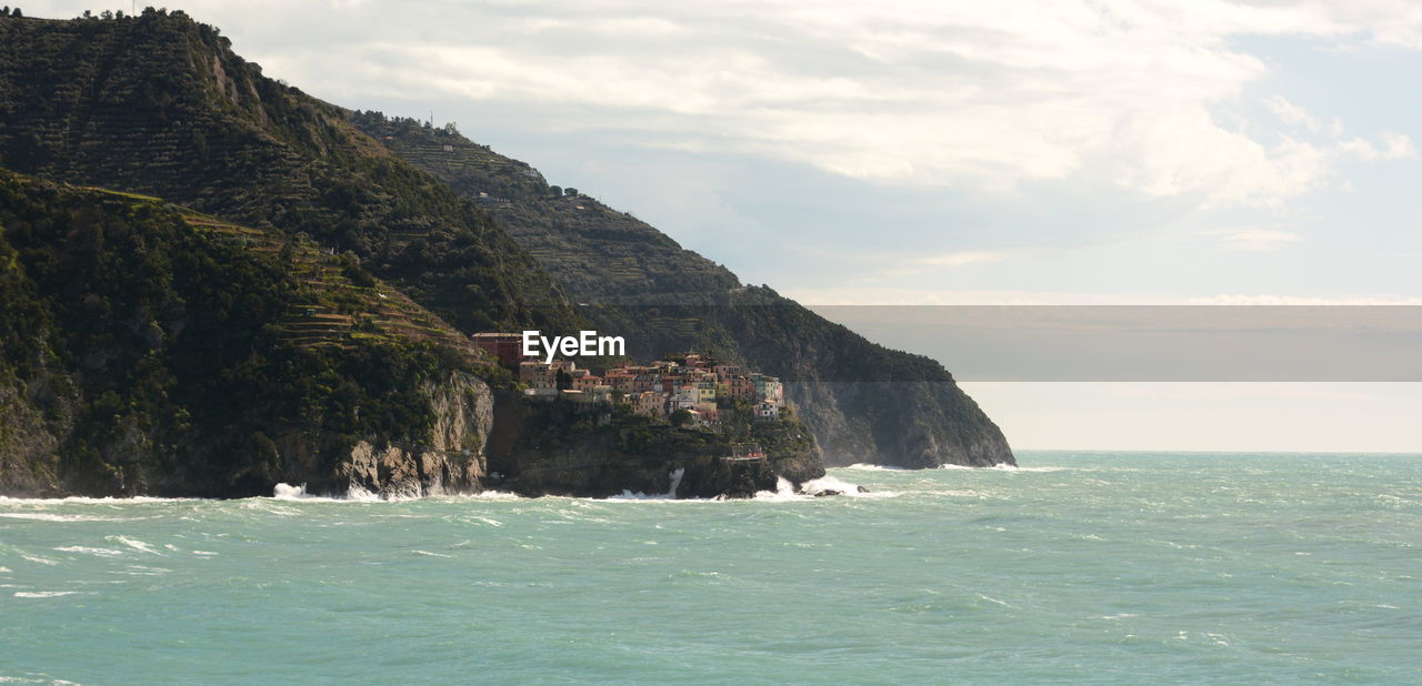 Manarola as seen from corniglia. cinque terre. liguria. italy