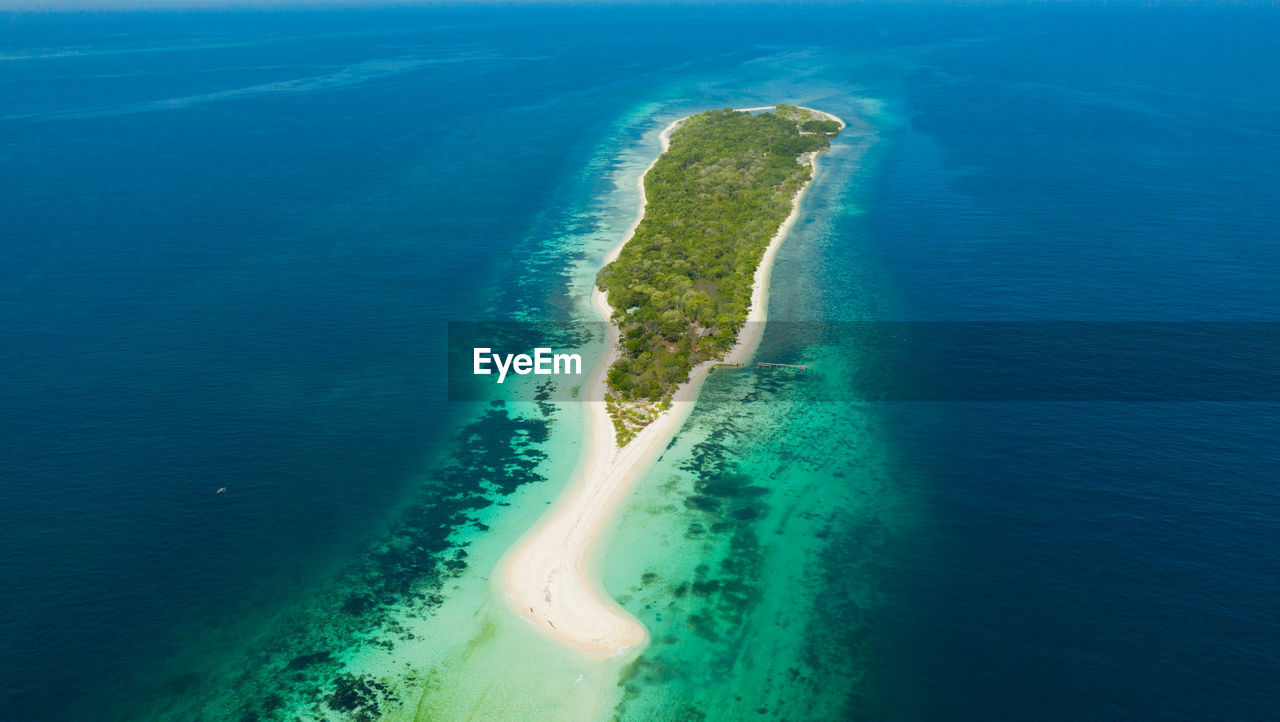 Little santa cruz island with a white beach. philippines,zamboanga.