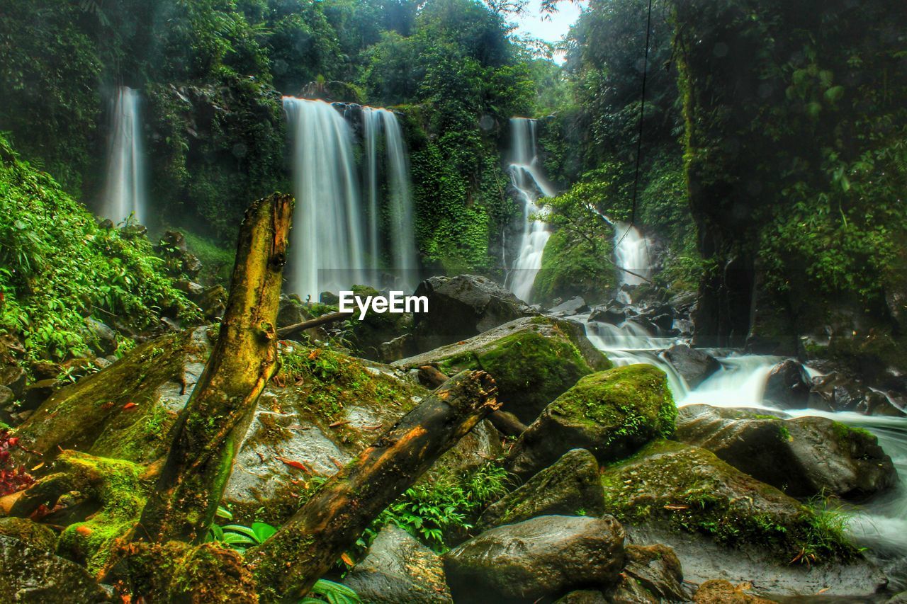 SCENIC VIEW OF WATERFALL