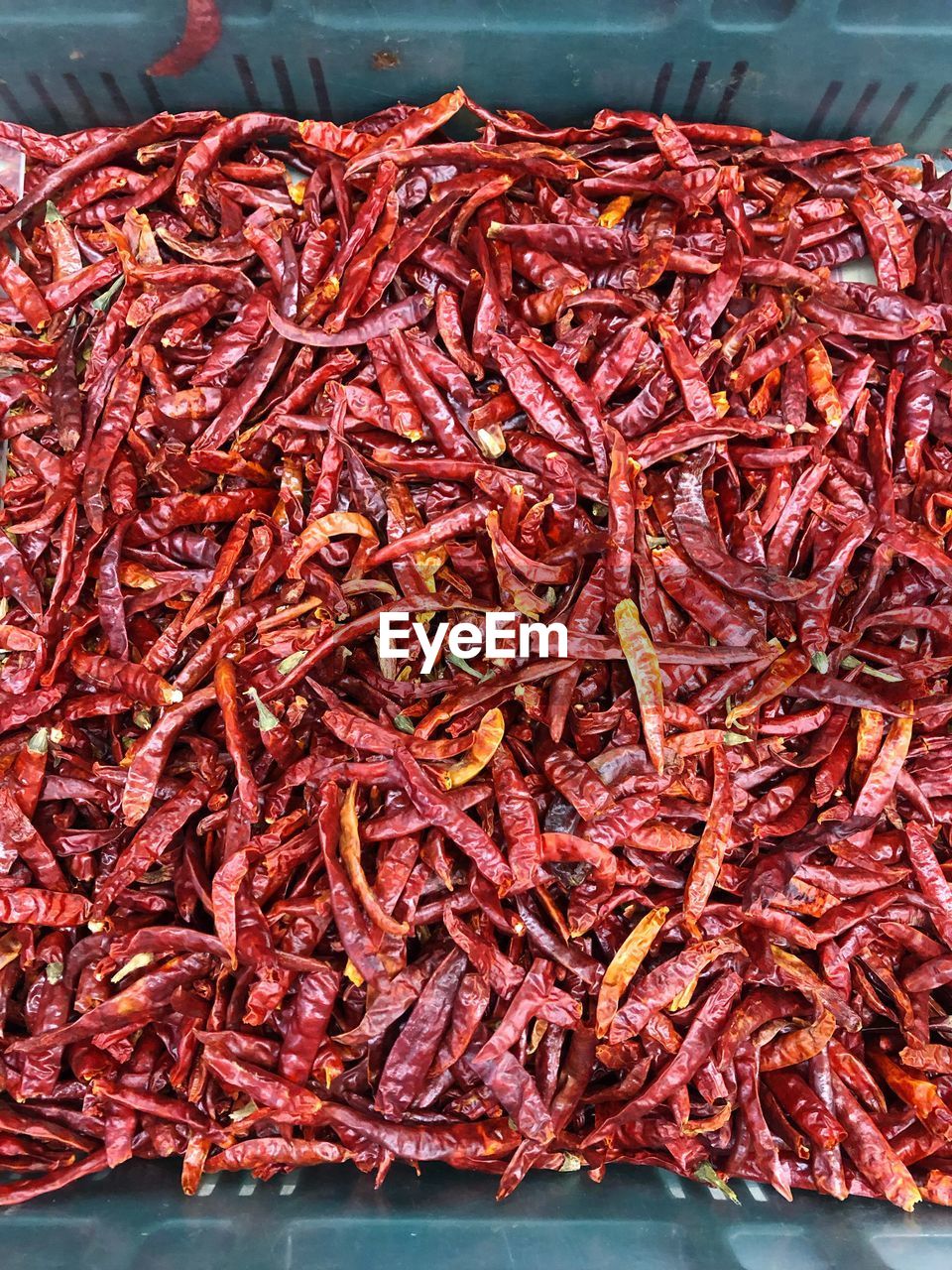 Close up of dried chilli  background.