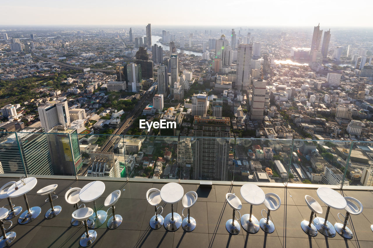 AERIAL VIEW OF CITY BUILDINGS