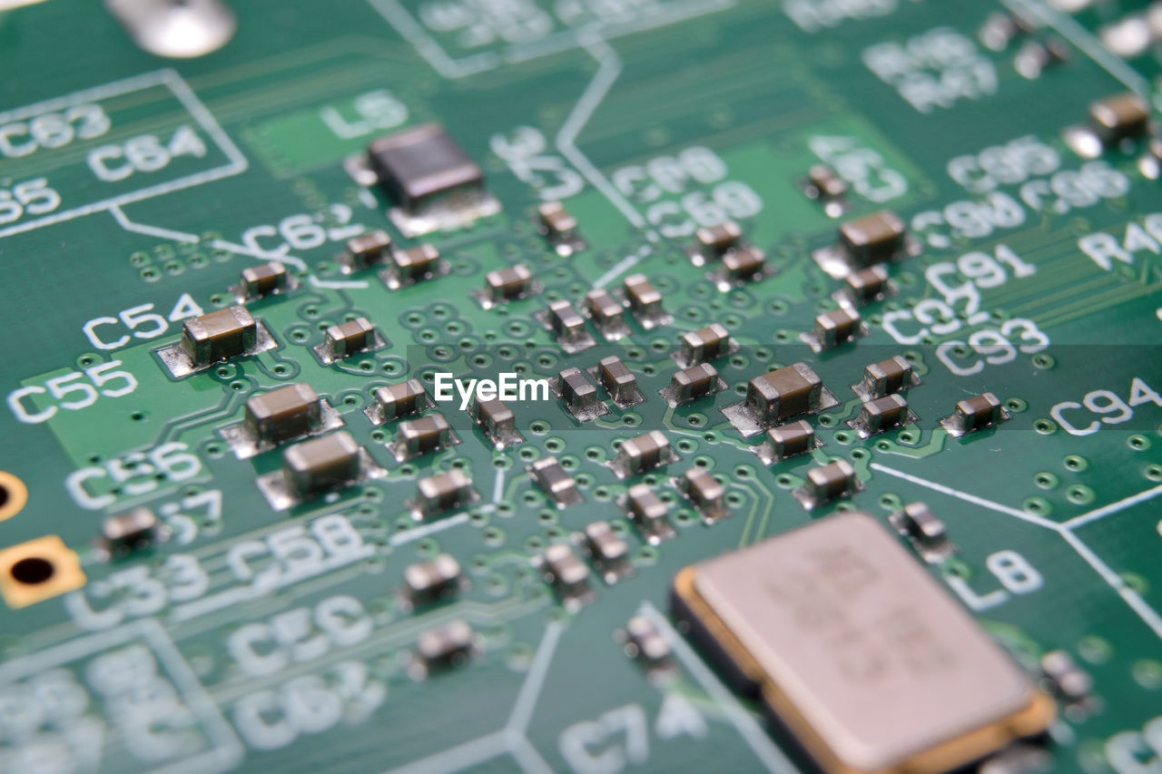 Close-up of electronic components