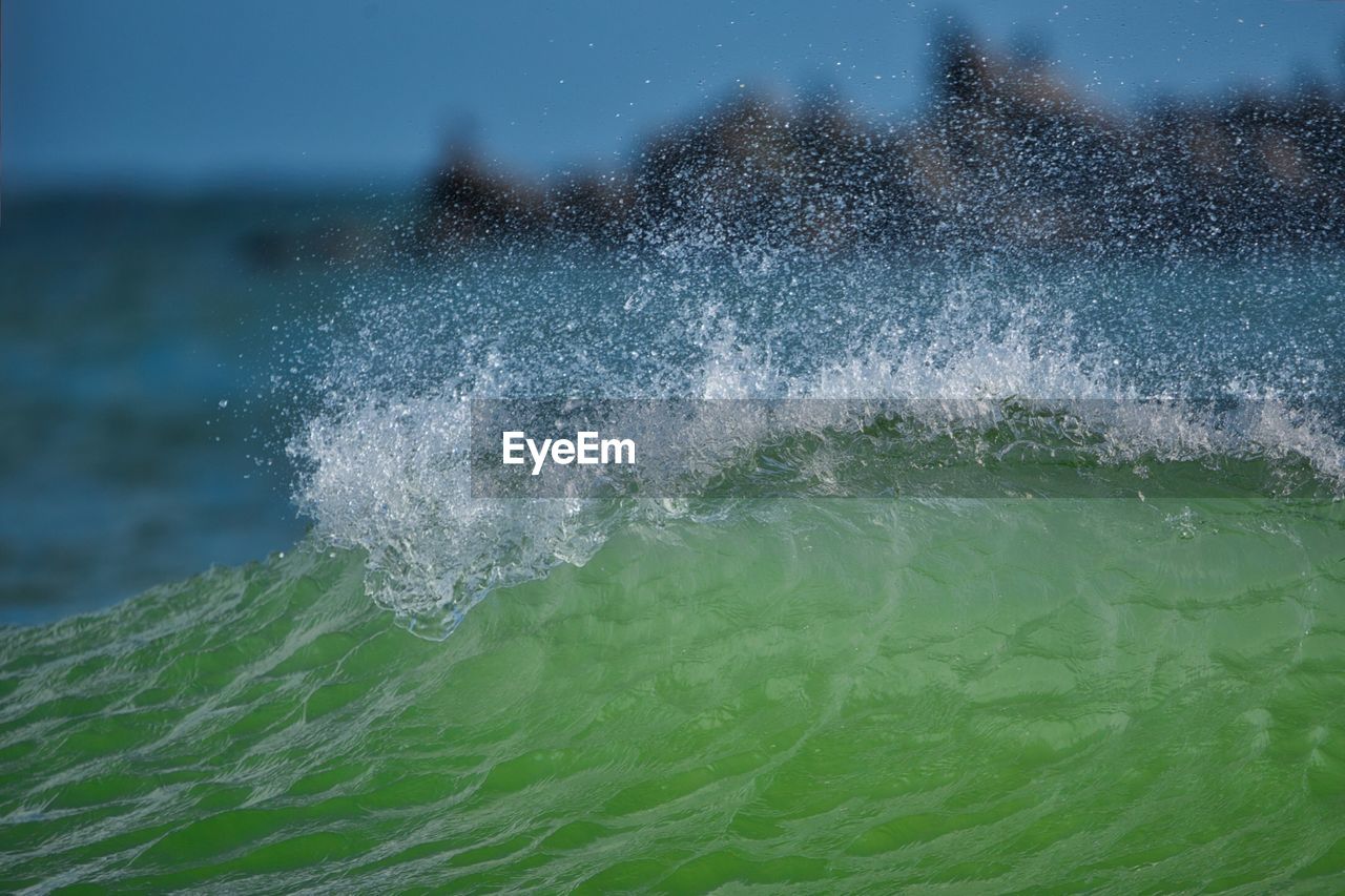 CLOSE-UP OF SPLASHING WATER