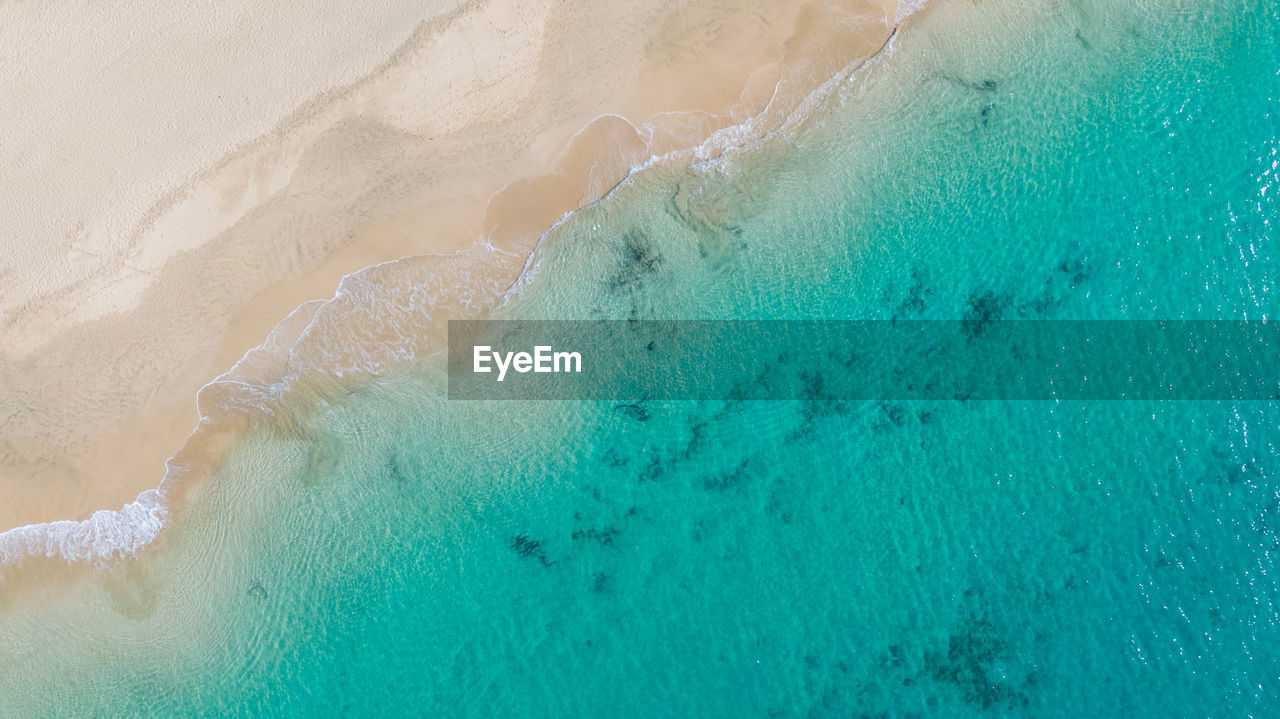 Aerial view of sea shore