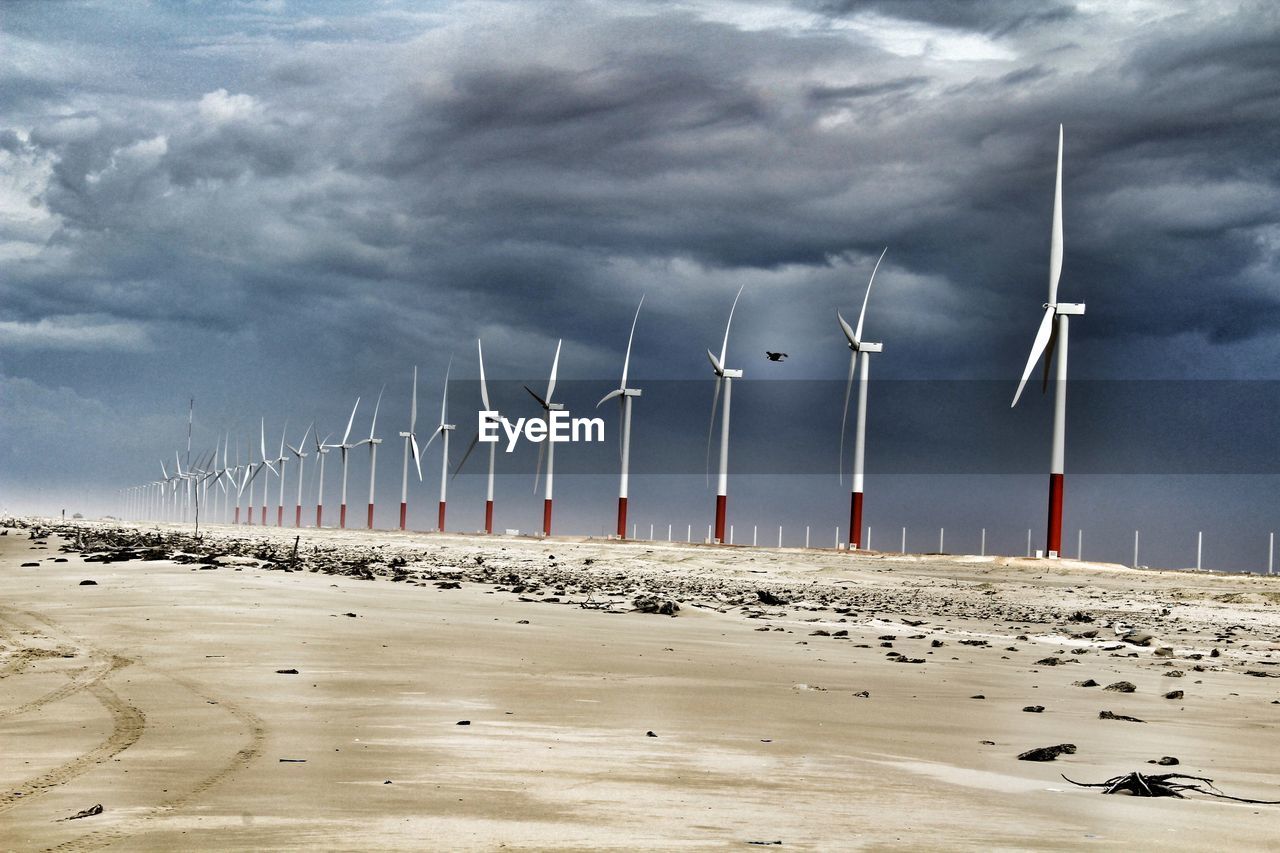 WIND TURBINES ON BEACH