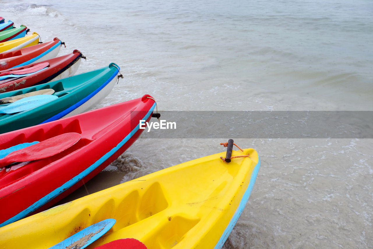 HIGH ANGLE VIEW OF PERSON ON SHORE