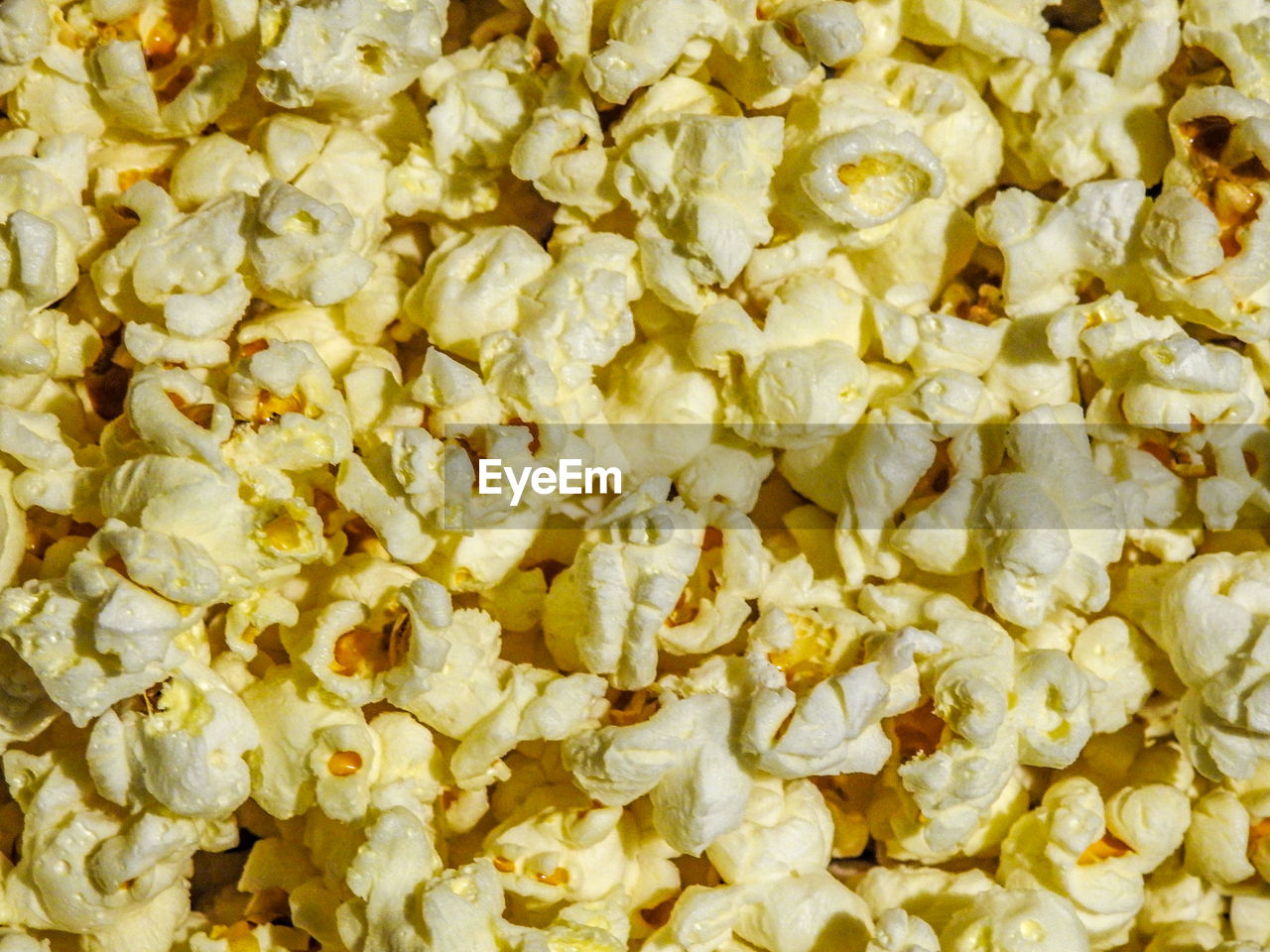 Full frame shot of popcorn