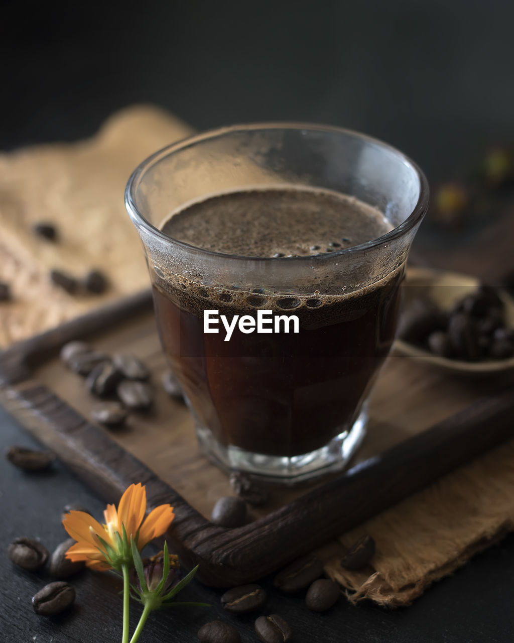 Close-up of coffee on table