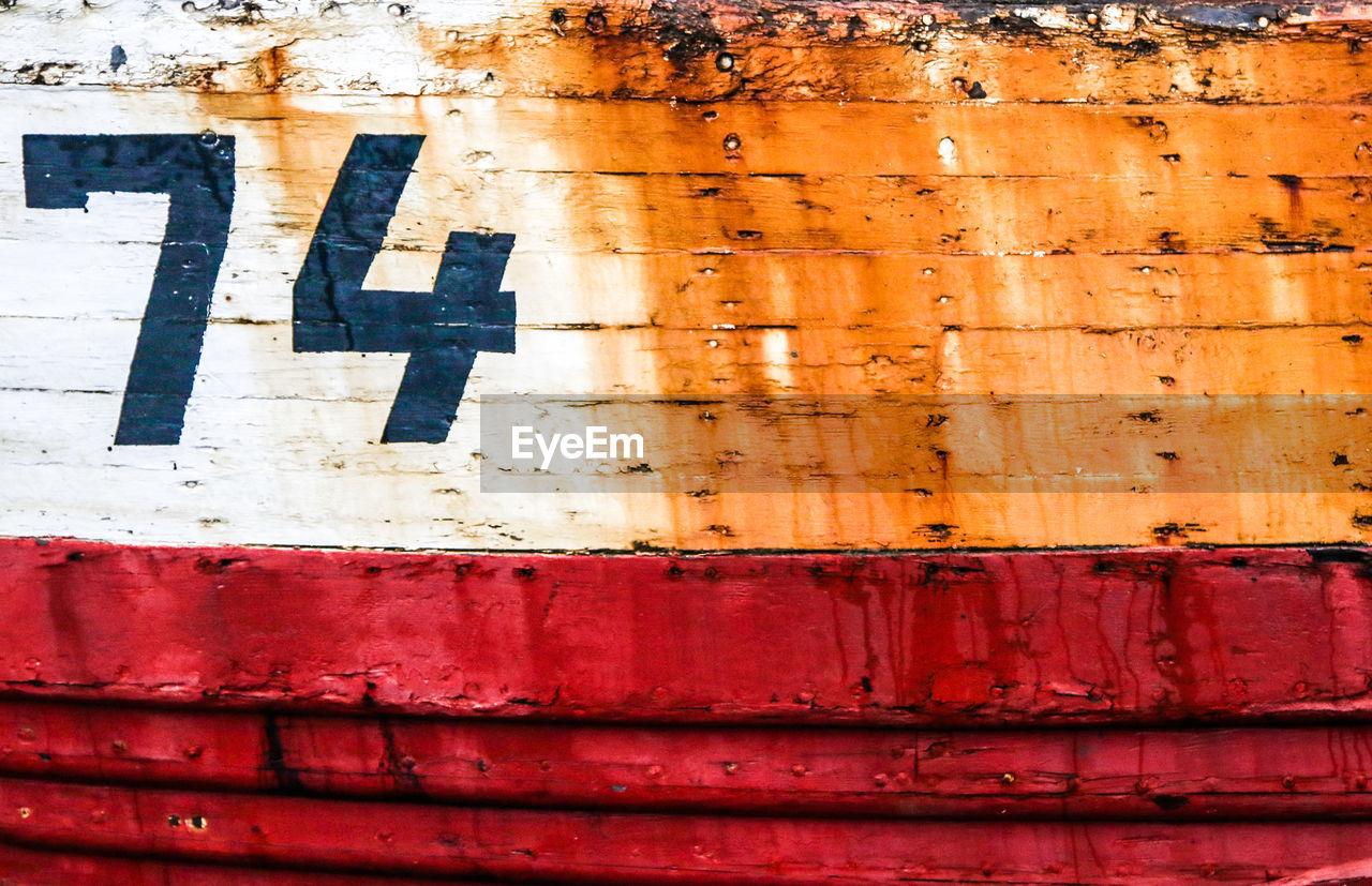 FULL FRAME SHOT OF OLD WALL WITH TEXT