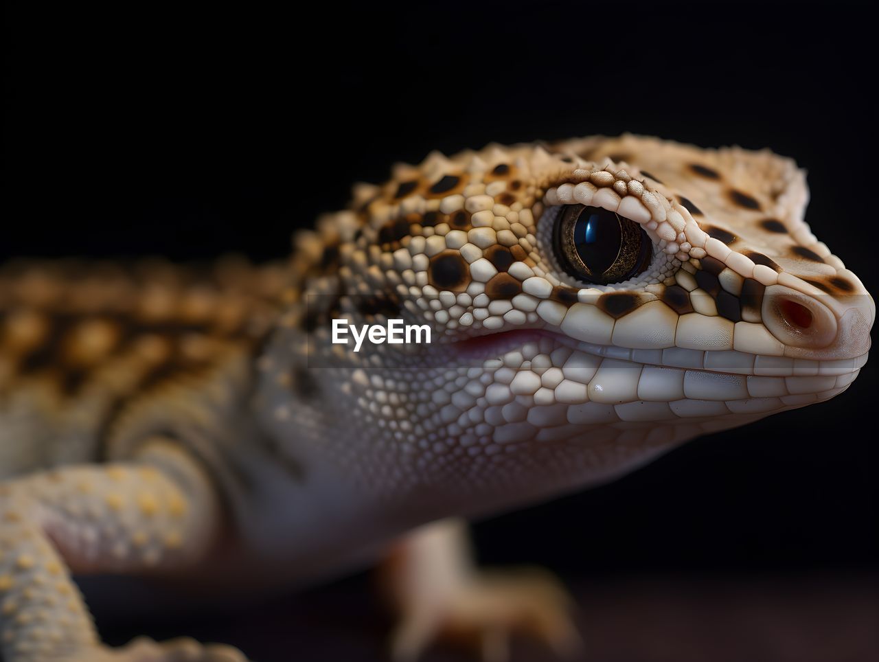 close-up of lizard in zoo