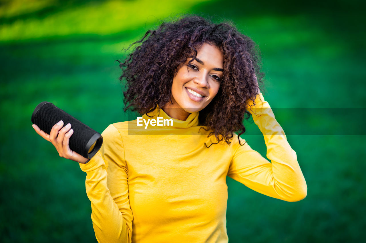 Portrait of smiling woman